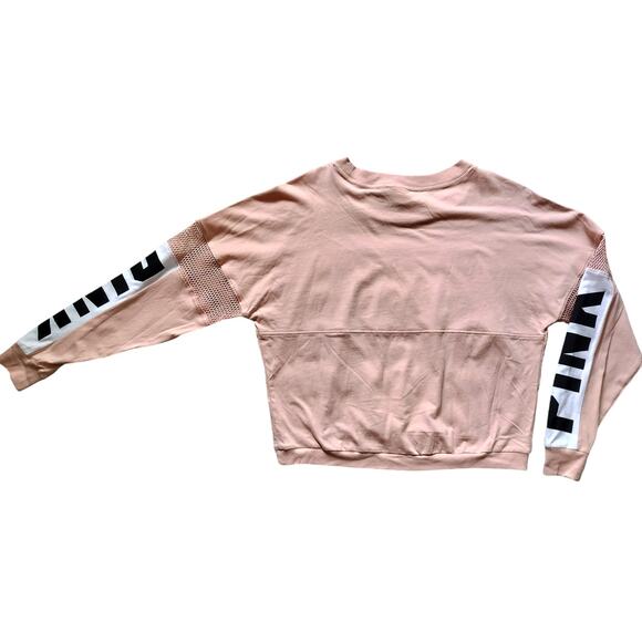 New Pink Victoria Secret crop top oversized jersey pink size XS - Picture 7 of 11